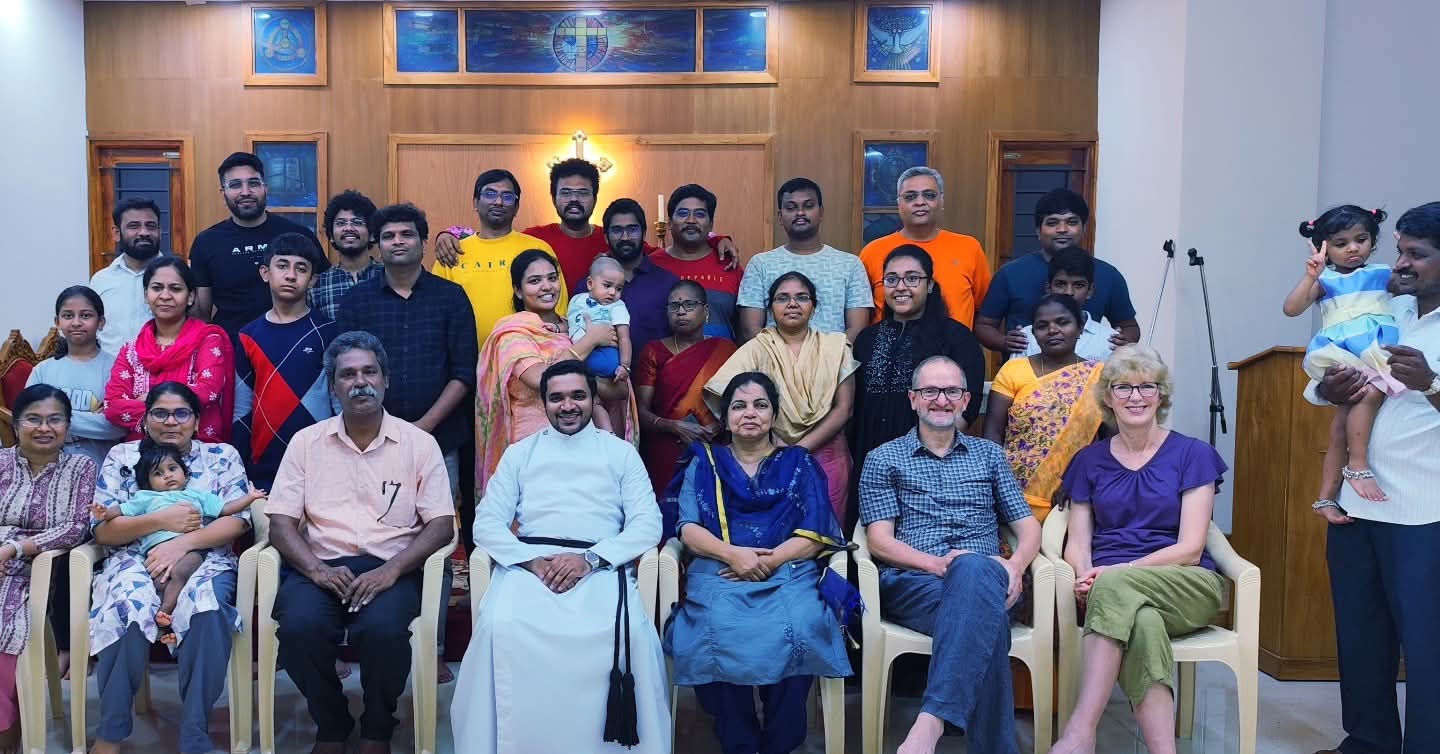 Fellowship gathering at Krupa Sadanam chapel